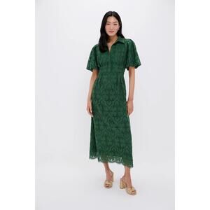 TUCKERNUCK Olive Eyelet Delaney Dress Size XS NWT Retail $298 Tuckernuck